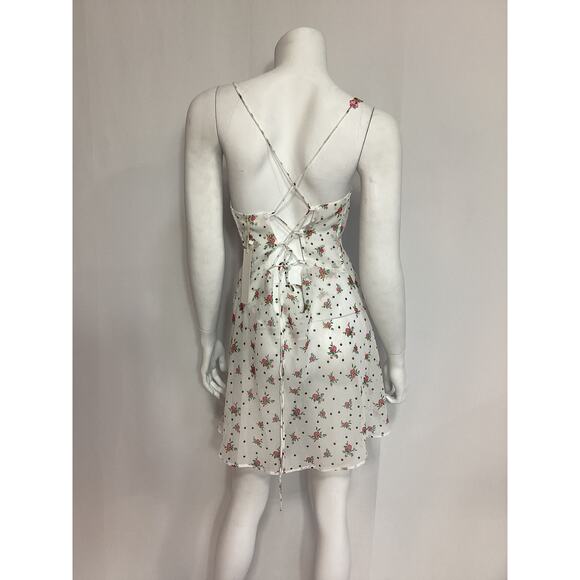 For Love & Lemons 'Gabrielle' White Mini Dress Size S - NWT - Picture 3 of 4